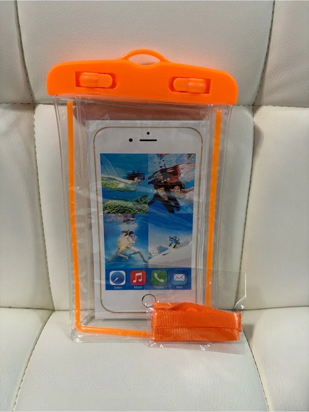 Universal Waterproof Phone Pouch – Orange